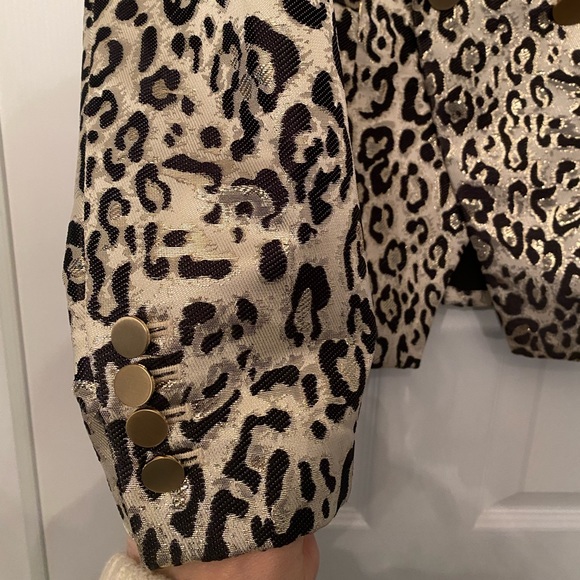 Rachel Parcell metallic leopard blazer - Picture 2 of 5